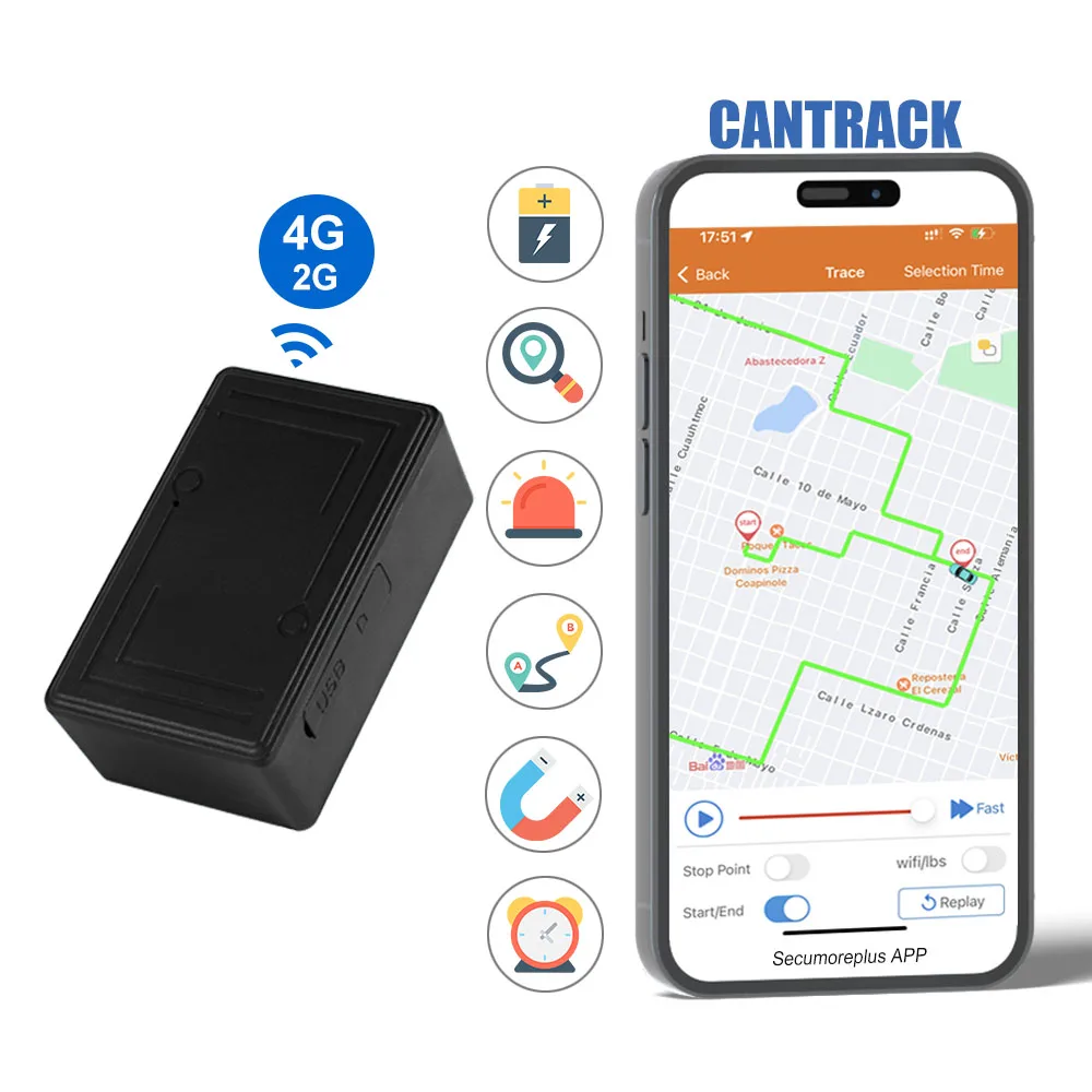 Mini GPS Tracker Rastreador GPS portatil Rastreador GPS inalambrico