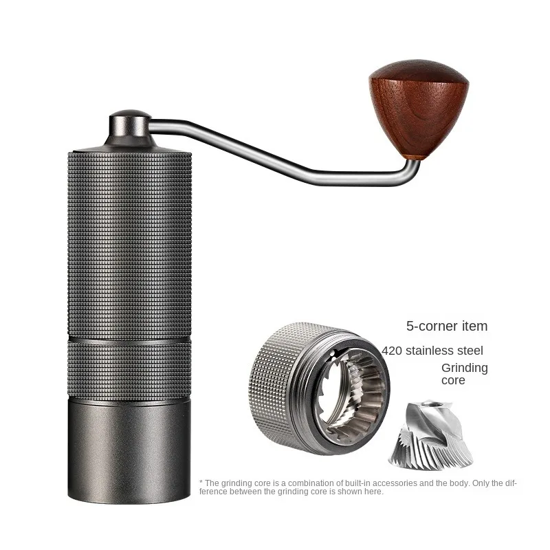Modern 2.0 Diamond Hand Grinder 7-Angle Stainless Steel Coffee Bean Grinder with Manual Coffee Machine