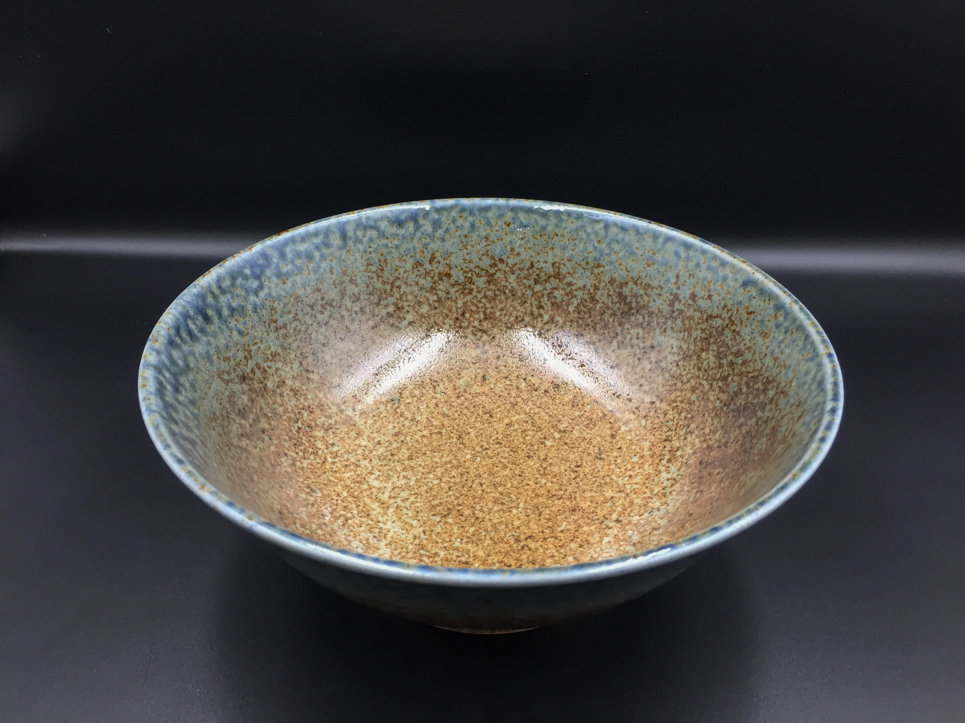 Japanese easy care style variety designs ceramic round noodle bowl