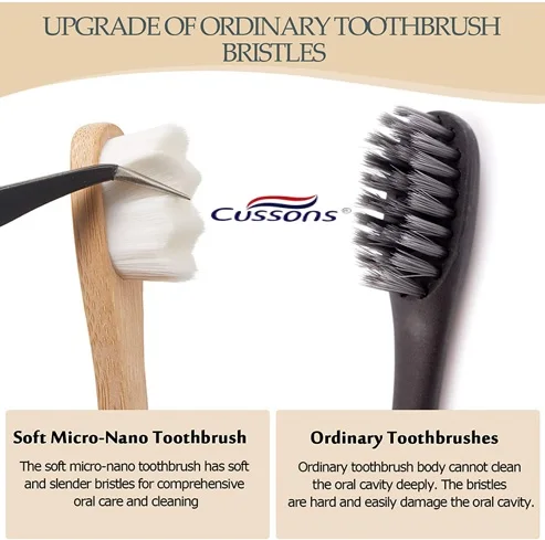 CE Approved Eco- friendly Charcoal Bristles OEM Bamboo Toothbrush with Customized Packing and Logo