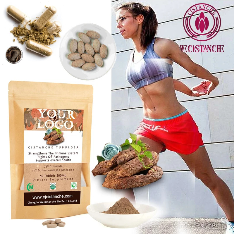 EU Standard Immunity Boost Energy Anti Aging HPLC Cistanche 25% Echinacoside 9% Acteoside Cistanche Tubulosa Extract