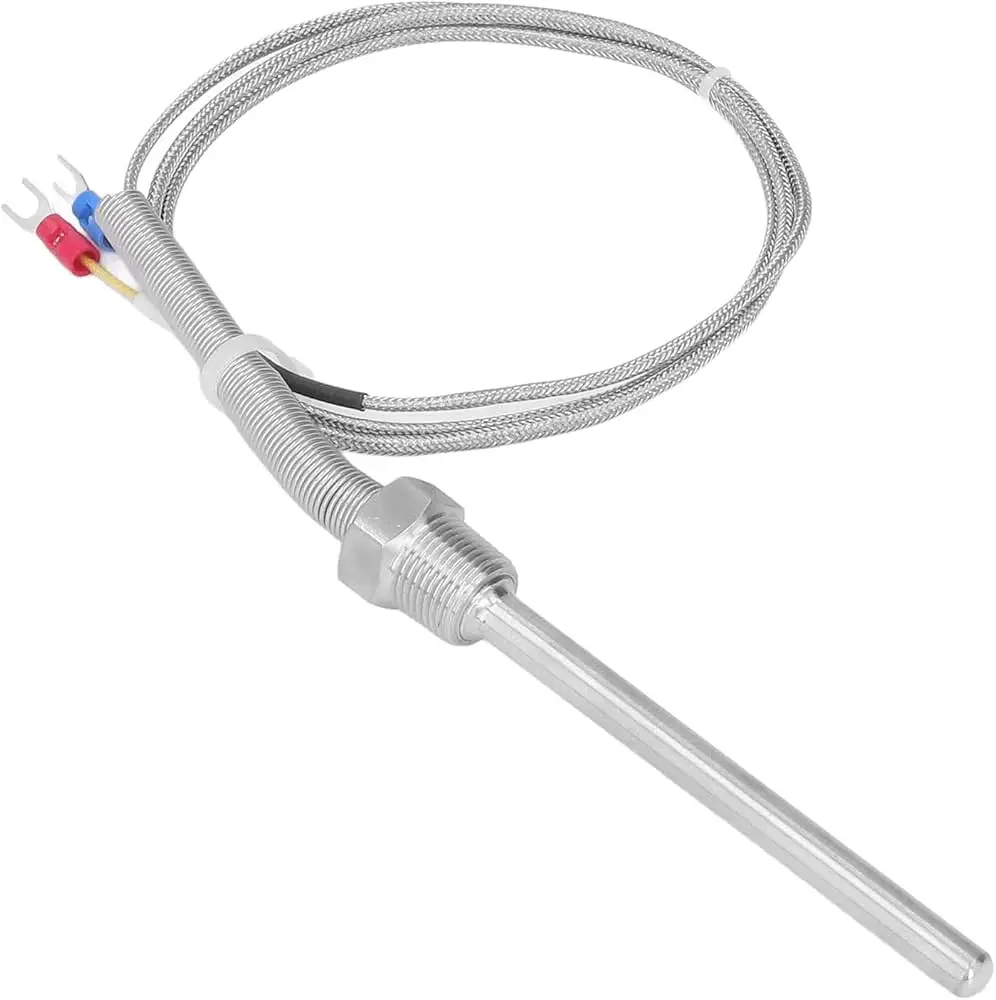 Industrial Stainless Steel Probe Rtd Screw Thermocouple K-type J/T/E Waterproof Temperature Sensor Probe