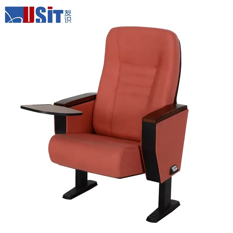 Custom Cinema Chair University Students Classroom Auditorium Theater Seating With Writing Board
