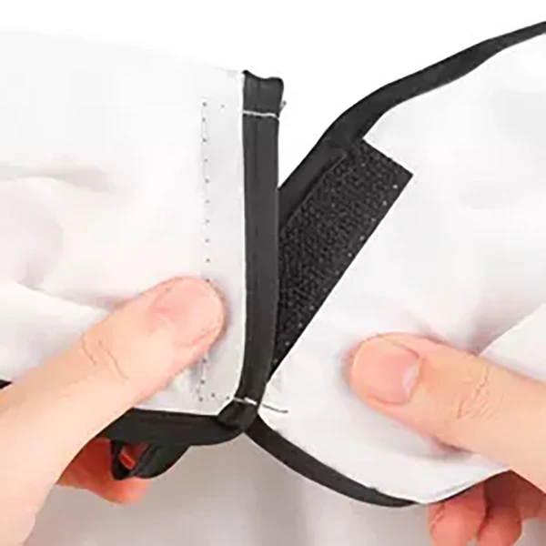 High Quality Men Shaving Barber Apron Custom Print Logo Salon Catcher Polyester Grooming Bib With Sucker Beard Cape