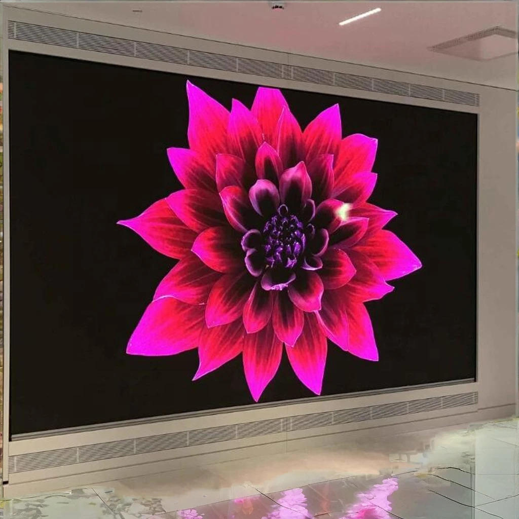 Indoor P2.5 LED Video Display Screen Full Color 4K Resolution 640x480mm Pixel Pitch for Hotels Shopping Malls Cars Video Walls
