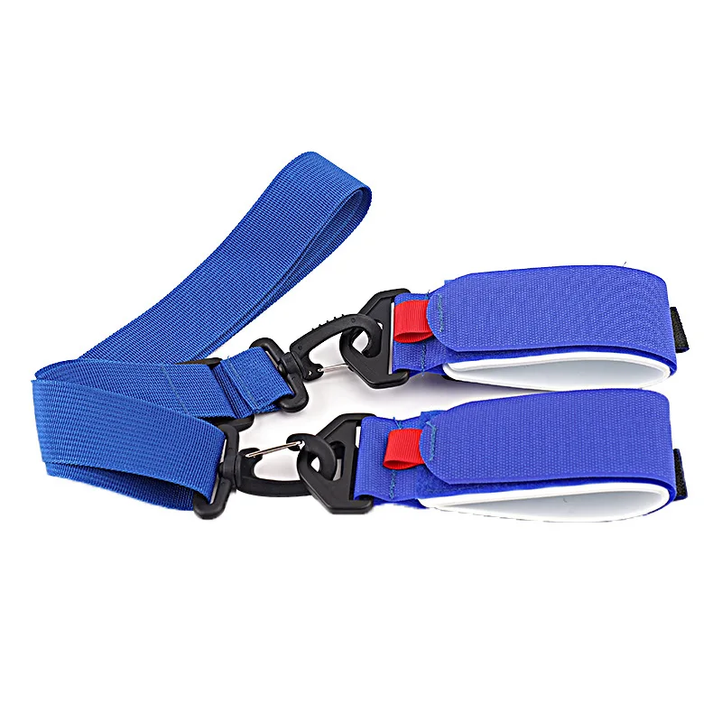 Snowboard and Ski Storage Battle Belt Double Strap with Velcro Fastener Portable Nylon Bag for Diving Material