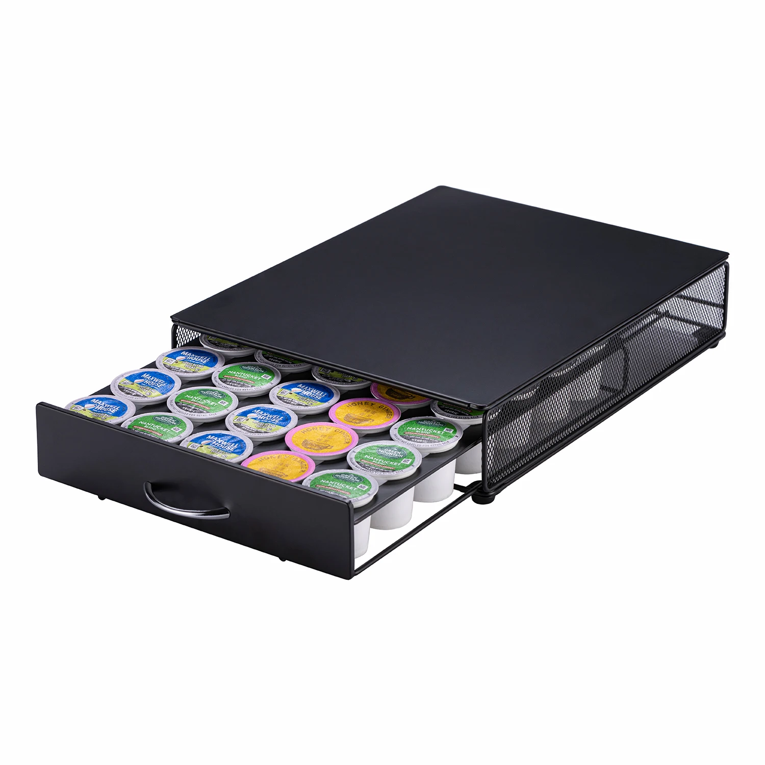 Wholesale New Product 35pcs Keurig K-Cup Holder Storage Organizer Drawer with Handle Coffee Capsule Pod Storage Rack
