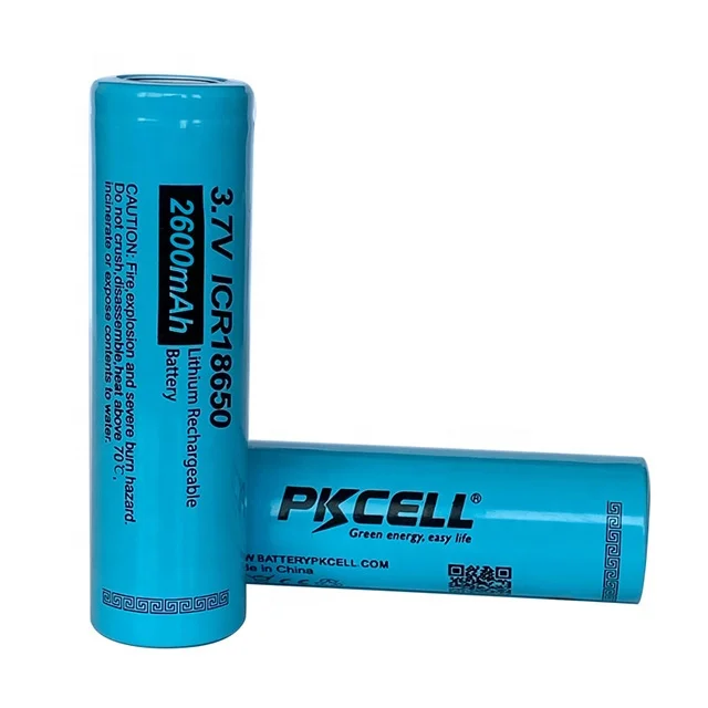 PKCELL Bulk Wholesale ICR18650 3.7V 18650 Li ion lithium rechargeable battery cell 2200mAh batterie for Speaker,MP4