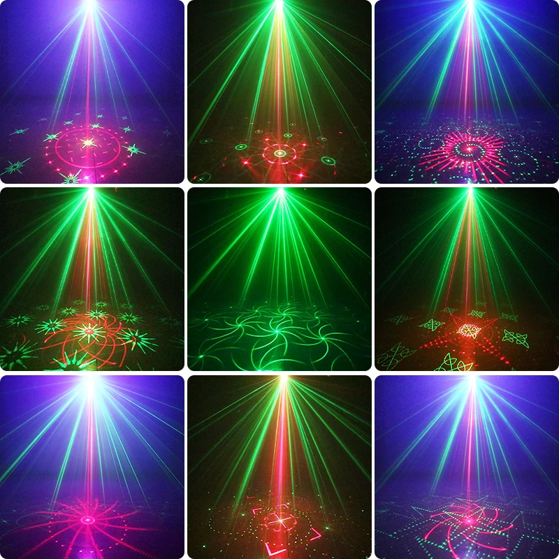 Sound Activated Speed Control Mini 3 in 1 DJ Strobe Lights lazer discoteque dj disco light party lights for bars Nightclub