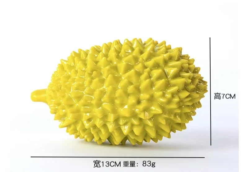 New Pet Vocal Toys Bite Resistant Molar TPR  Durian Shape Grinding Teeth Bite Resistant Dog Toy Pet Interactive Training Toy