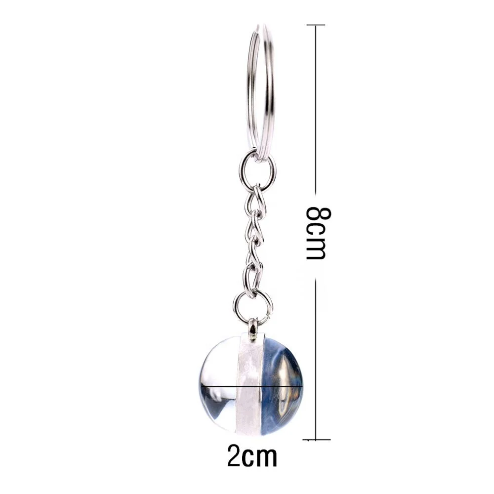 Ancient Egypt Pharaoh Key Chains Ancient Egypt Anubis Doubleside Glass Ball Keychain Pendant Jewelry for Archaeologist Gifts