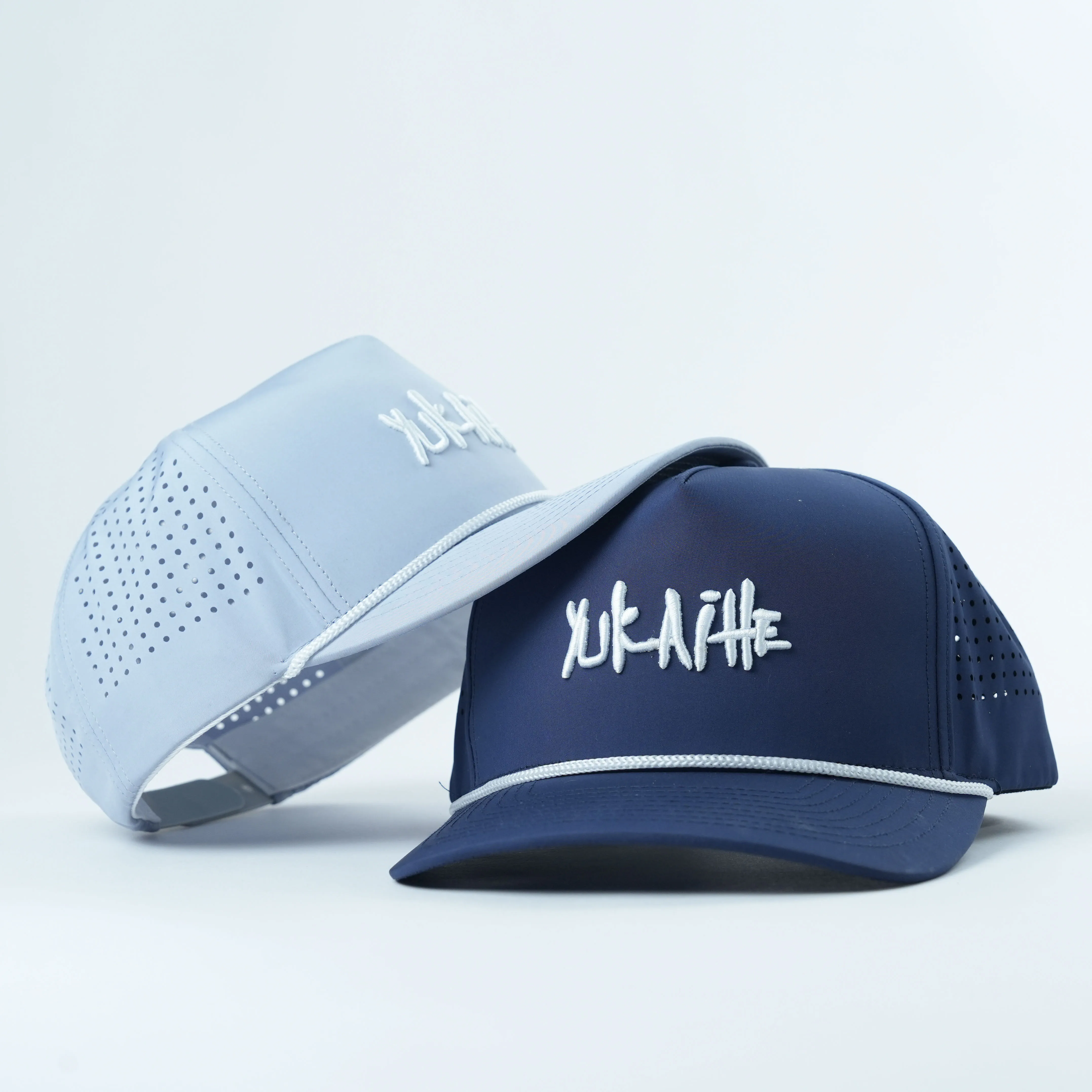 High Quality Mesh 5 Panel Laser Cut Hole Golf Embroidery Custom Logo Trucker Hat Breathable Net Outdoor Baseball Cap For Summer