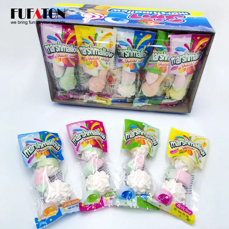 Fruit flavored noodle shaped beef gelatin fish gelatin marshmallow candy