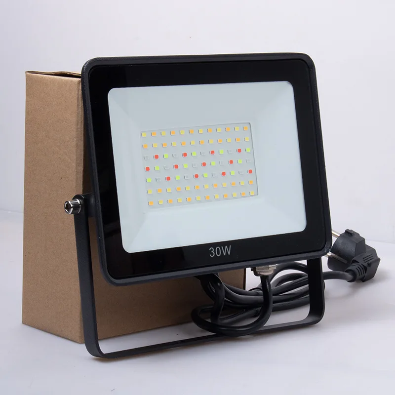 Led Flood Light Rgb Dmx Outdoor Floodlight Remote Control 10w 20w 30w 50w 100w 150w 200w IP66 Waterproof Lighting Small Apple