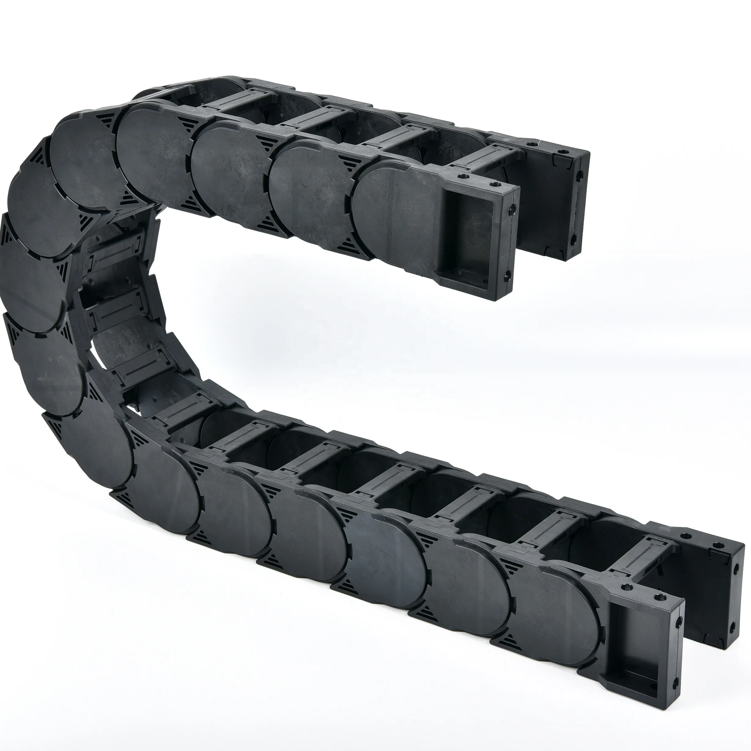 Enclosed Type plastic flexible cable wire tracks drag chains 45mm*50mm