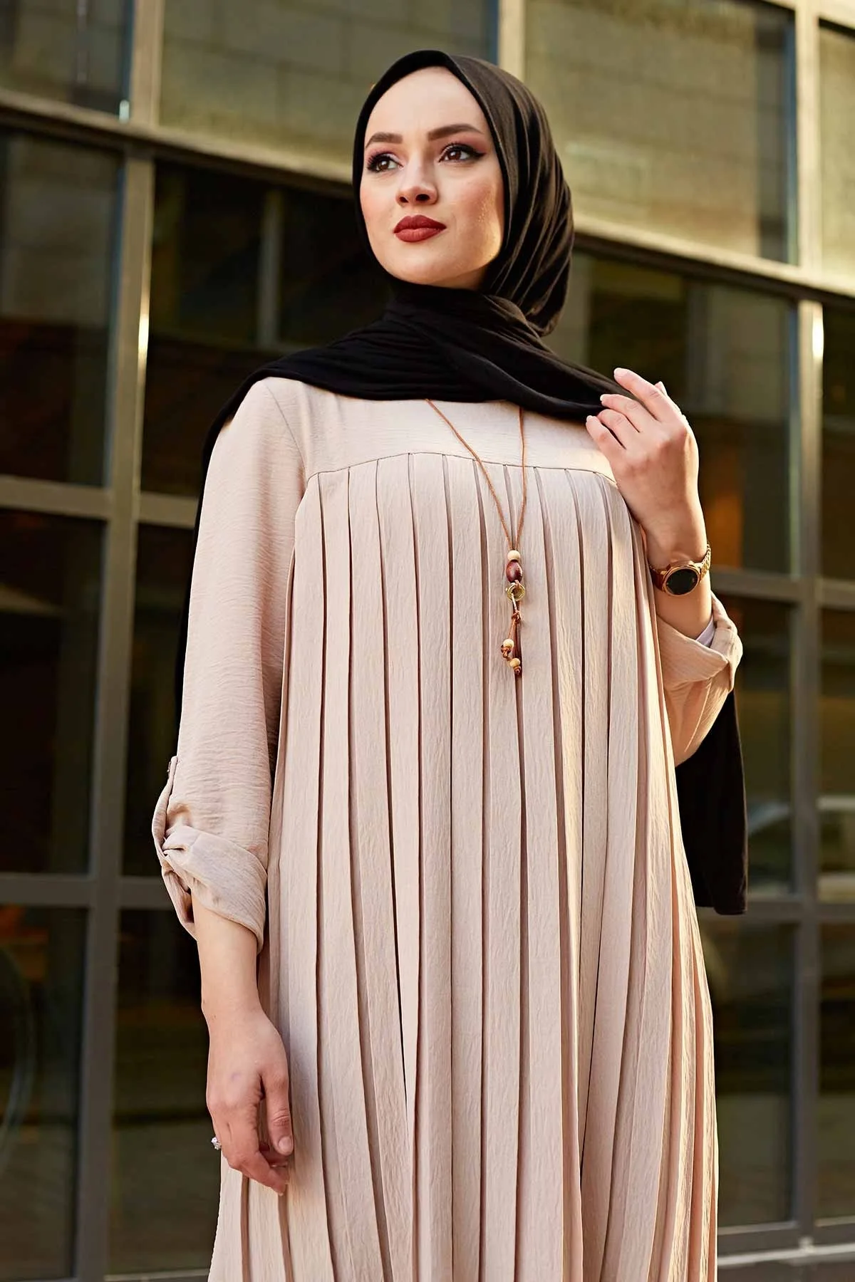 plus size abaya pleated muslim multicolor casual baju muslim dewasa long sleeve tunic tops muslim blouse drop shipping