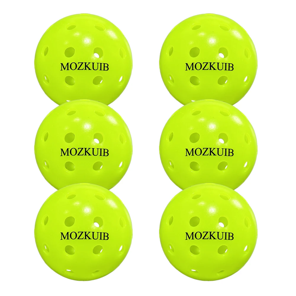 6 pcs Pickleball Mesh Bag USAPA Approved Custom Wholesale Price Colored Pickle ball game Outdoor Plastic Pickleball balls