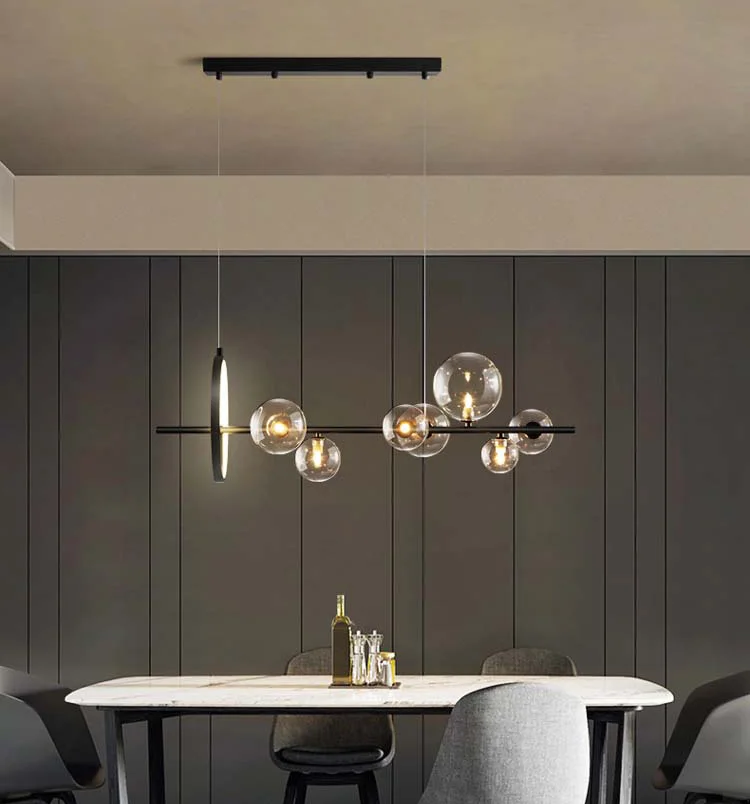  Tom Dixon стеклянный пузырек Свет стеклянная люстра подвесной светильник в металлическом каркасе столовая подвесные светильники