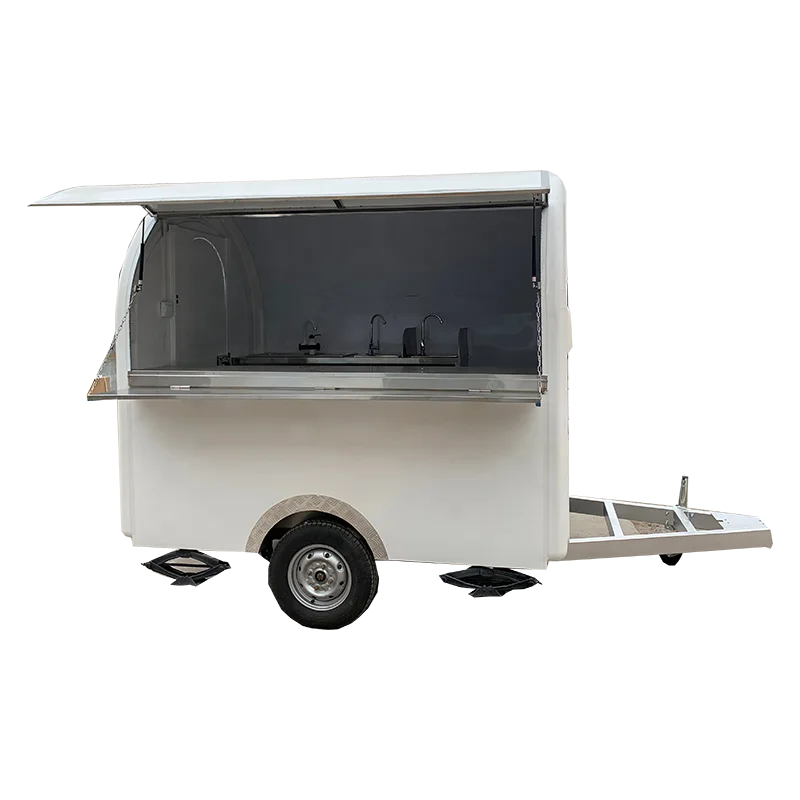 
Small Food Trucks Mobile Food Trailer/Camp Kitchen Bbq Car Mobile Towing Trailer For Sale 