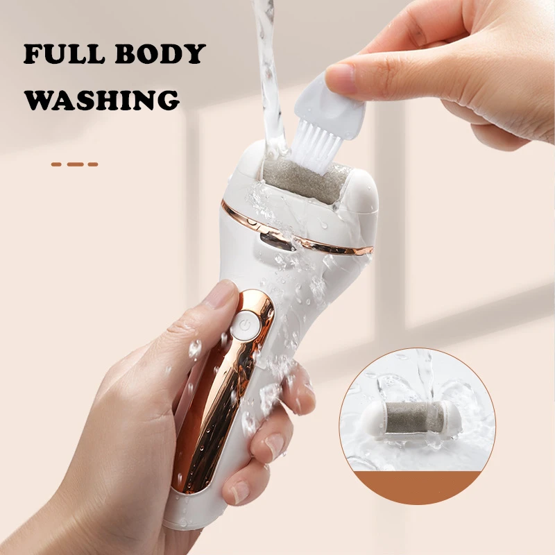Electric Foot Peeling Grinding Machine Rechargeable Pedicure Tool Waterproof Callus Remover Foot Grinder for Dead Skin Removal