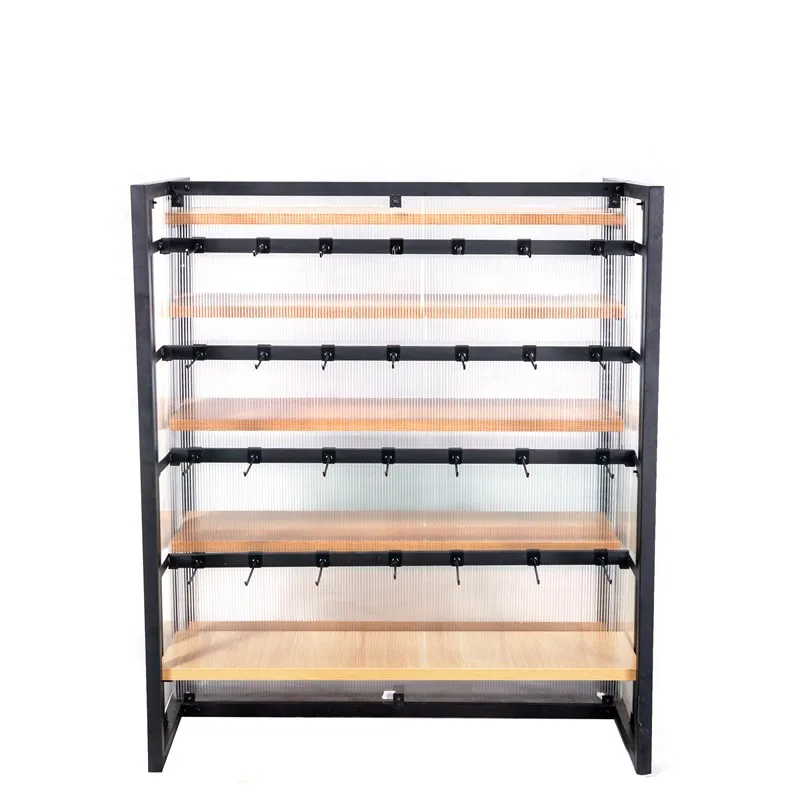 Best Products Shopping Display Rack Wood  Plate Finished Fashionable Style Display Shelf