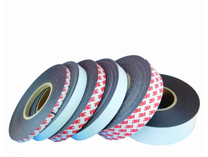flexible rubber magnet self adhesive magnetic strip roll