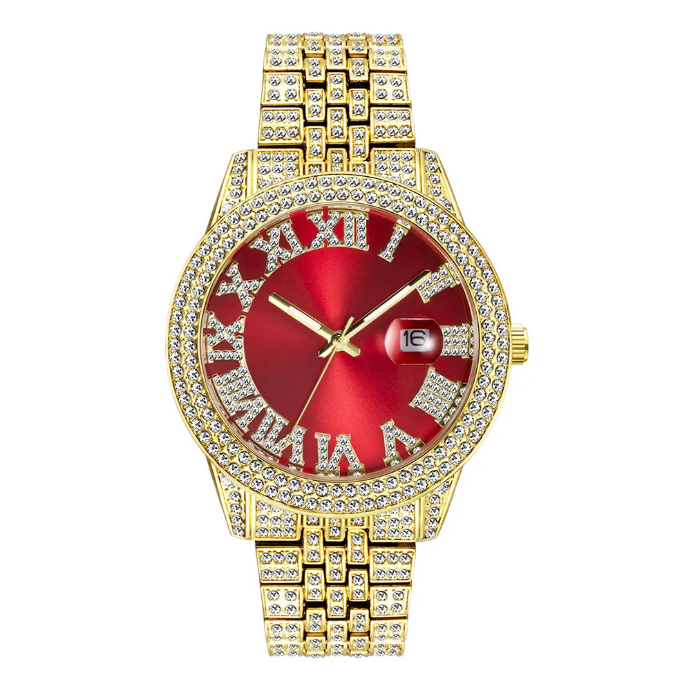 2022 New Hot Sale Wholesale Full Iced Out Watches Women Wrist Luxury Quartz Diamond Watch