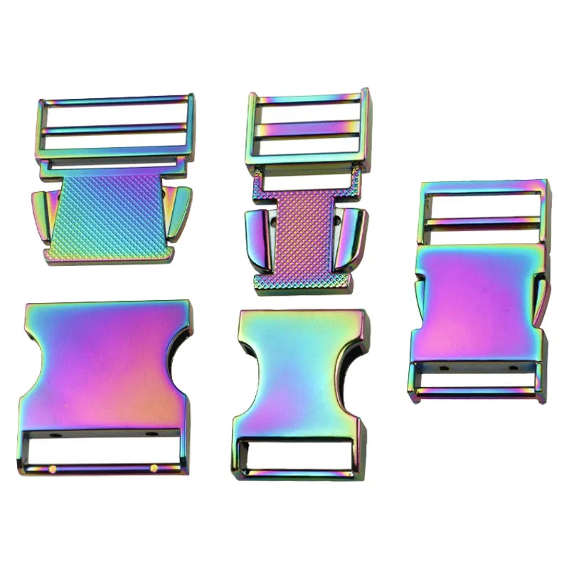 RW 14-38MM High Quality Zinc Alloy Backpack Strap Flat Quick Release Buckle Luggage Bag Accessories Dog Collar Metal Buckle