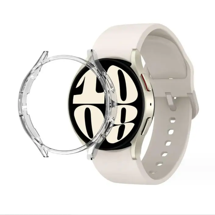 for Samsung Galaxy Watch 6 40mm 44mm 43mm 47mm Lightweight Scratch-Resistant Hard PC Thin Bumper Case