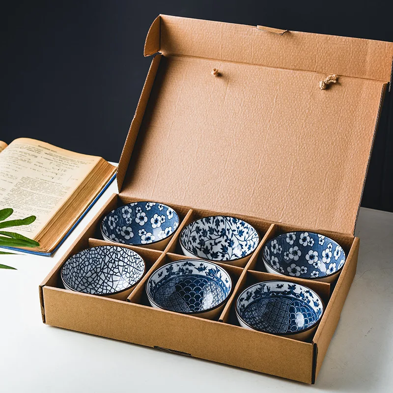 Китайские фарфоровые круглые чаши для хлопьев, недорогая керамическая миска для смешивания супа, лапши, риса, салата