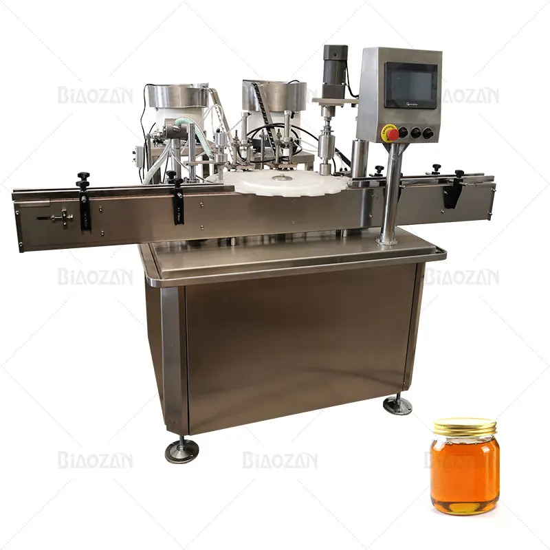 Shanghai Biaozan High Viscosity Glass Jam Jar Filling and Capping Machine