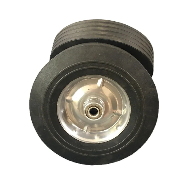 6 8 10 13 14 16 inch Solid Rubber Puncture Proof Tire Wheels for hand trolley Wheelbarrow