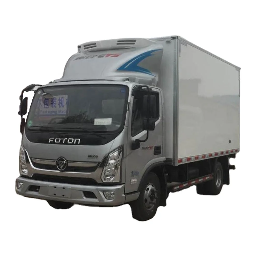  Грузовик для морозильной камеры FOTON Aumark M4 4-Тонный дизельный двигатель изоляционный грузовик