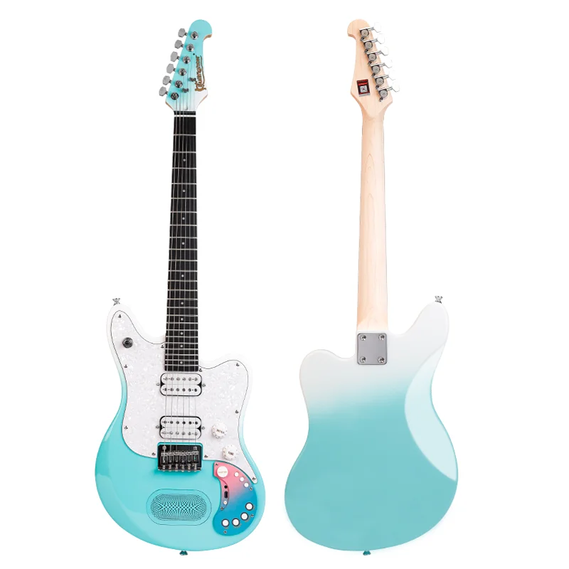 SE mini Bullfighter New Style 24 Frets Scale length 570 MM Okoume Body Canadian Maple Neck Electric Guitar with Speaker