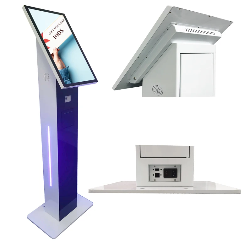Touch Screen Thermal Printer Ticket Kiosk Service Equipment