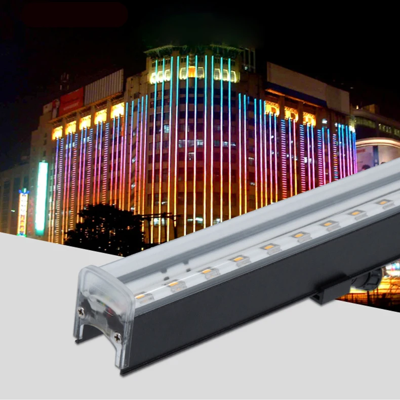 Factory Wholesale 12w IP65 Waterproof Hotel Landscape RGBW RGB LED Tube Linear Light