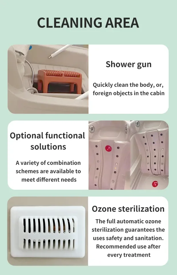 Full Body Herbal Sitting Steam Hydro Massage Ozone Infrared Light Sauna Spa Capsule with Music