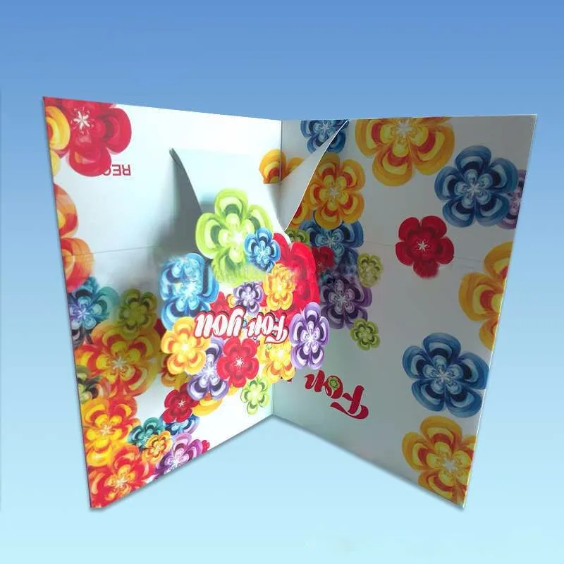 OEM/ODM manufacturer light sensor record music greeting card