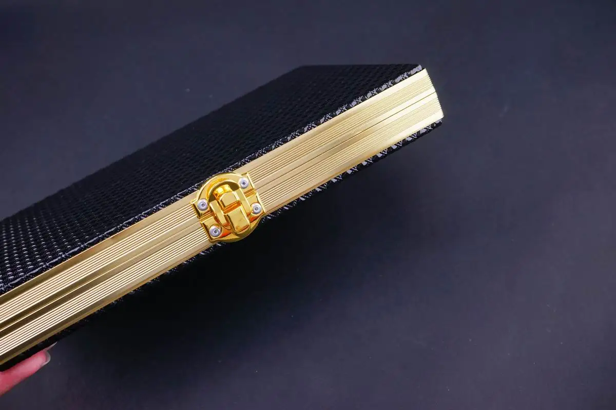 Alligator Print Croco Crocodile Pattern Genuine Real Leather barber tool case hairdresser hair tool box MC-16