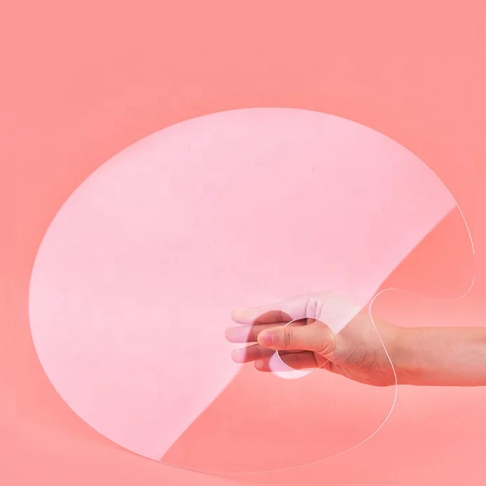transparent acrylic oval rectangle oil painting board drawing palette
