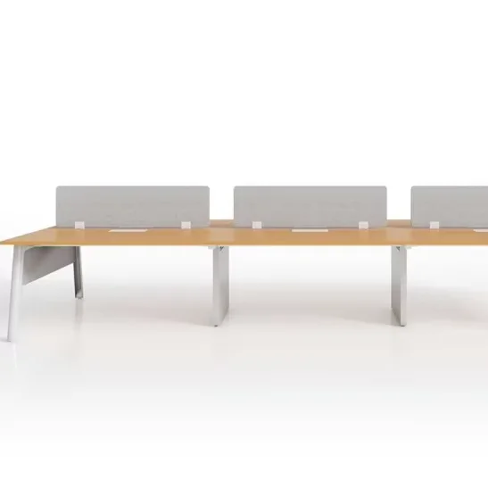 Открытый Рабочий стол с перегородкой, инновационная Высококачественная офисная мебель на 6 человек