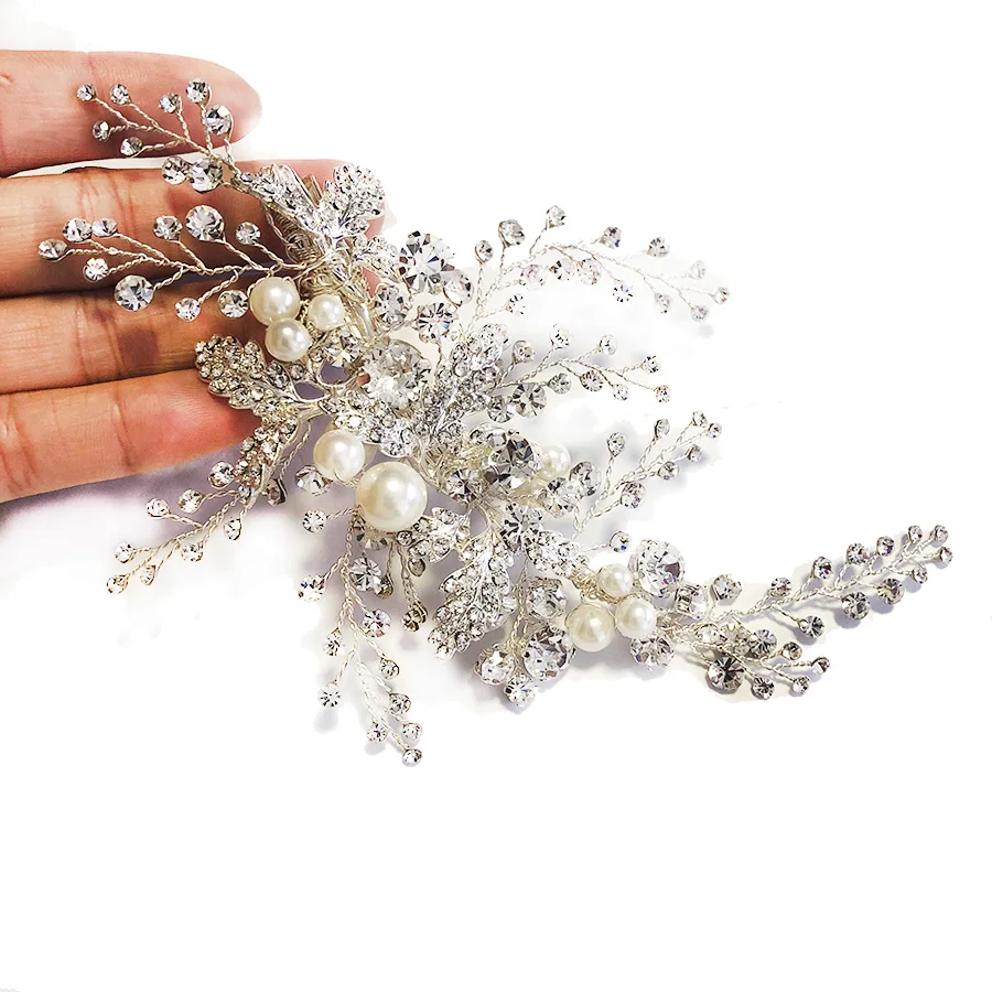 RE3841 New Design Rhinestone Crystal Bridal Headpiece wedding hair dress hair clip