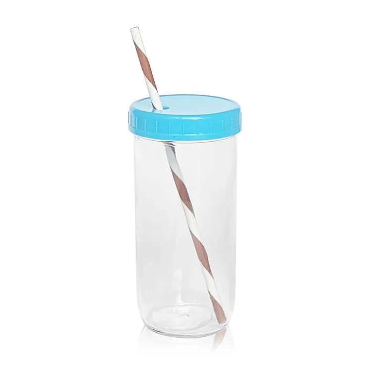 Hot Sale China Supplier in Bulk 710ml 24oz Empty Wide Mouth Glass Drinking Mason Jar with Bamboo Lid