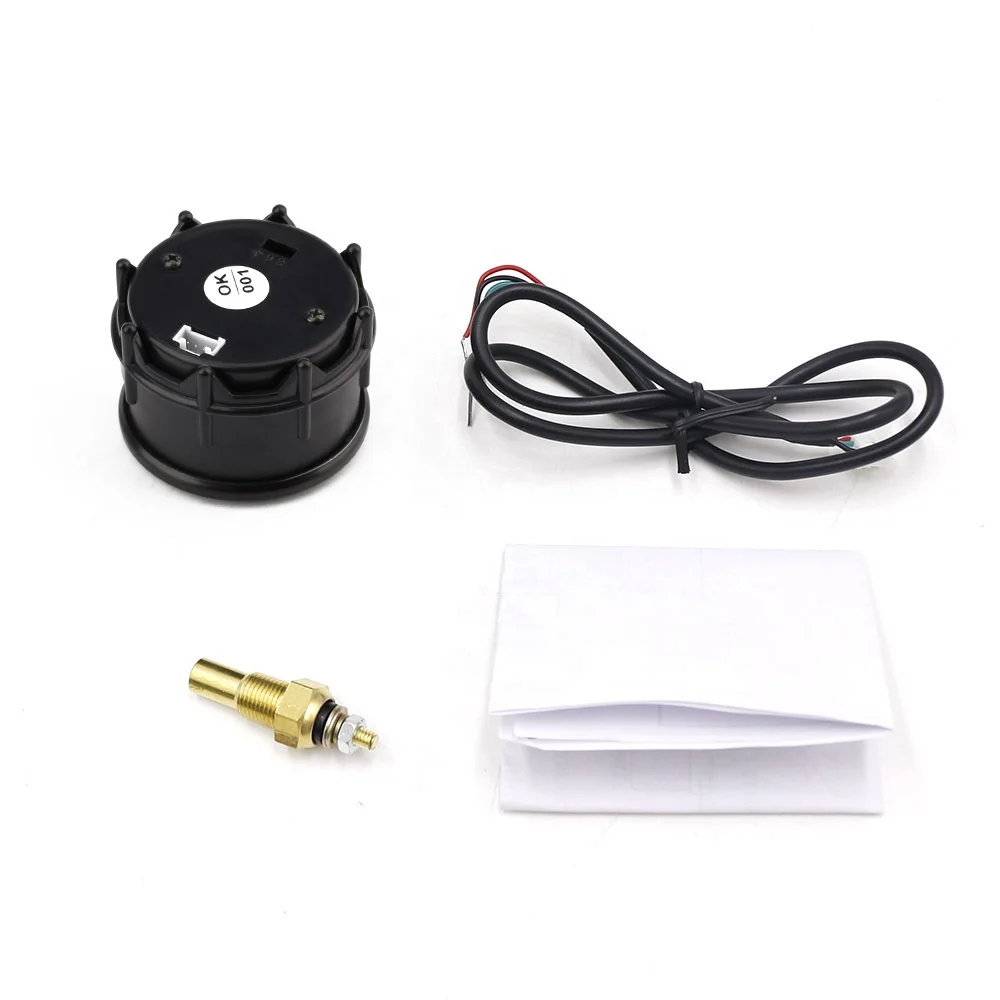 52mm Turbo Boost PSI BAR Oil Pressure Oil Water Temp Gauge Voltmeter Tachometer rpm Meter For Car With Warning Light