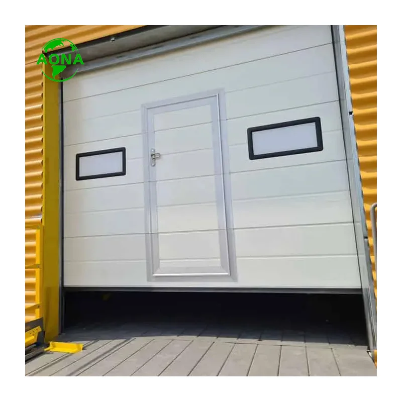 Automatic Vertical lifting Sliding Overhead Sectional Industrial Garage Warehouse Gate Door with Insulated Panel