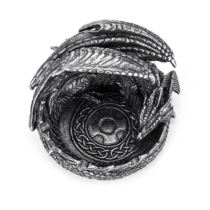 2022 new Business gift ashtray Creative Home Office stainless steel  Dragon Unique Ashtray