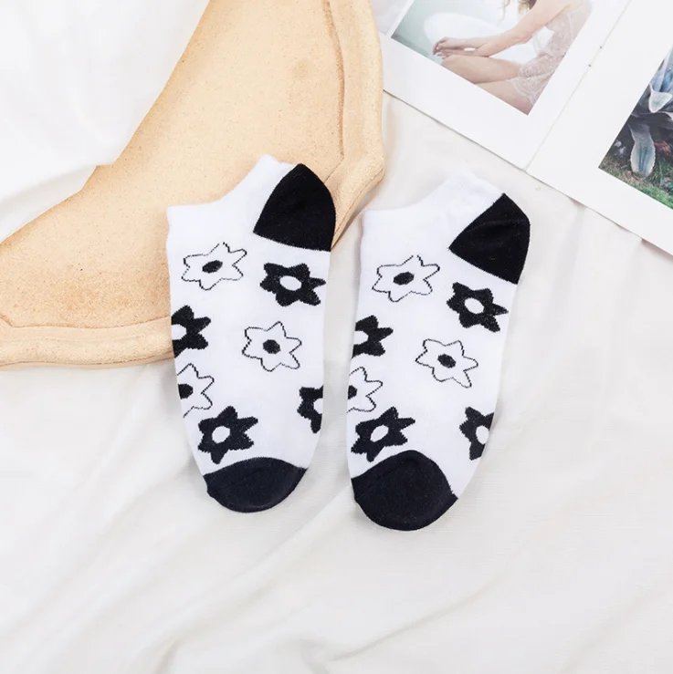 Funny cute cartoon animal teen ankle high quality cotton set socks for
