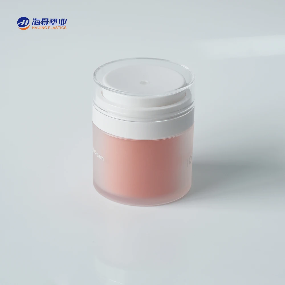Luxury 15g 30g 50g 100g Personal Care Cream Airless Jar Plastic Airless bottle jar refillable cosmetic airless pump jar