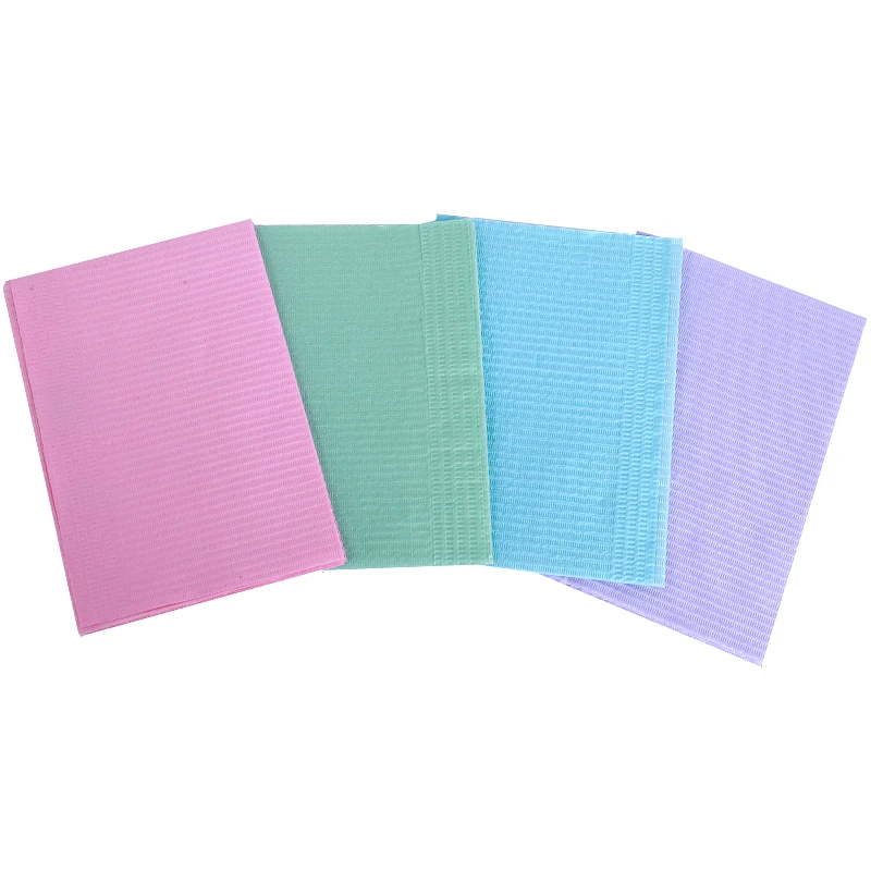 Многоцветный водонепроницаемый одноразовый Медицинский Стоматологический нагрудник