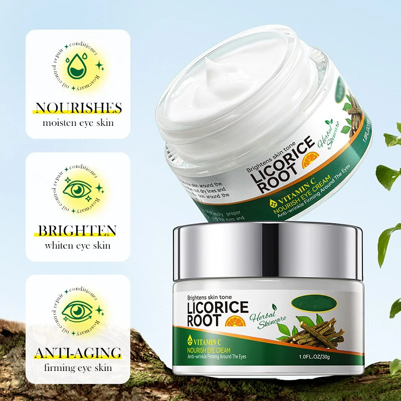 Licorice Root Cream Eye Care Remove Dark CIRCLES UNDER EYE CREAM Repair Anti-wrinkle Eye cream